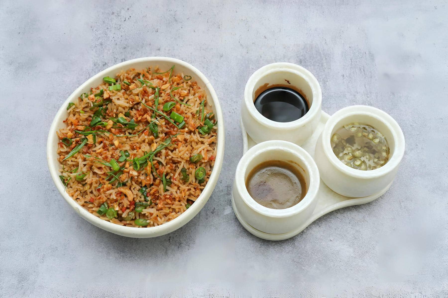 Veg Burnt Garlic Fried Rice