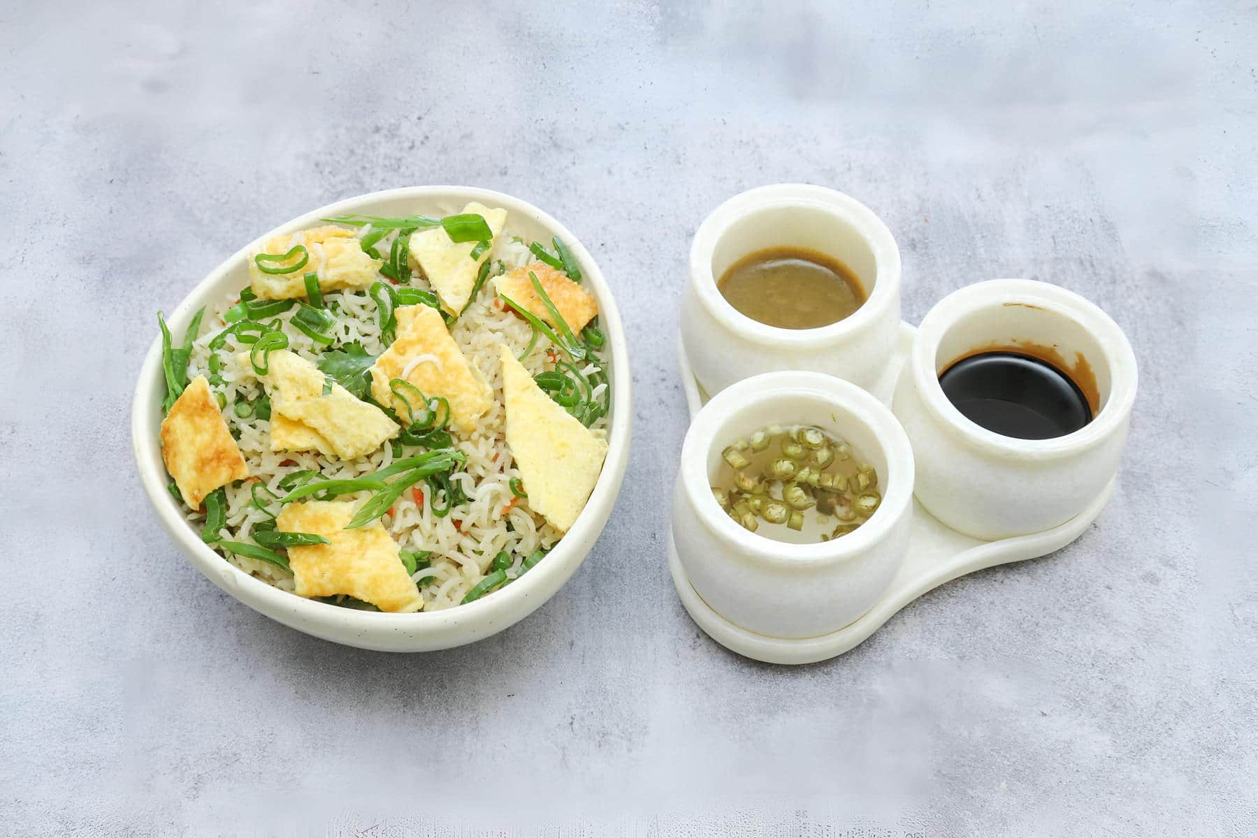 Egg Hakka Fried Rice