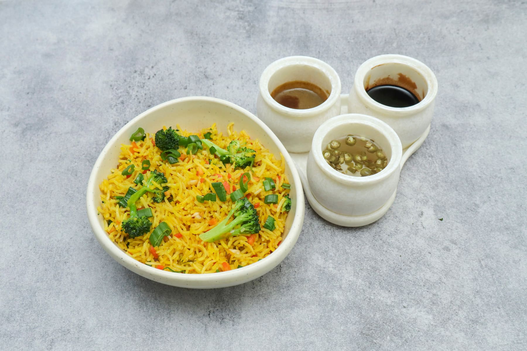 Veg Singapuri Fried Rice